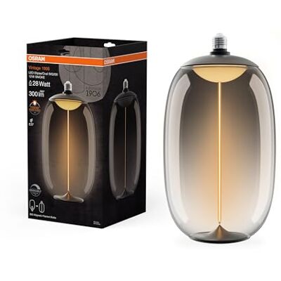LEDVANCE LED-pære Filament E27 Ellipse DIM Smoke 300lm 12W - LED filament bulb LEDVANCE LED-pære Filament E27 Ellipse DIM Smoke 300lm 12W - LED filament bulb