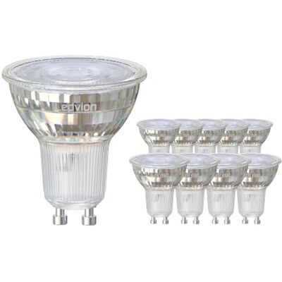 Ledvion 10 Pack GU10 LED Spots 3W 4000K 345 Lumen Full Glass Adjust the brightness to suit relaxing, practical or everyday lighting needs. Ledvion 10 Pack GU10 LED Spots 3W 4000K 345 Lumen Full Glass Adjust the brightness to suit relaxing, practical or everyday lighting needs.