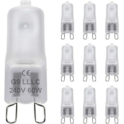 Long Life Lamp Company 10 Pack G9 60w Frosted Halogen Bulbs 240v Long Life Lamp Company 10 Pack G9 60w Frosted Halogen Bulbs 240v