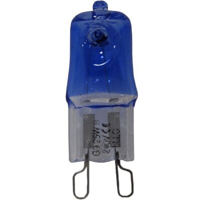 Long Life Lamp Company 5 x G9 White Light Halogen Light Bulbs 25W Capsules Lamps 4500k Blue G9 Long Life Lamp Company 5 x G9 White Light Halogen Light Bulbs 25W Capsules Lamps 4500k Blue G9
