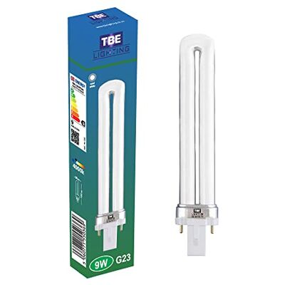TBE LIGHTING 9w G23 2-Pin CFL Energy Saving Lamps Cool White 4000K, 8000 Hour Life, 540 Lumen TBE LIGHTING 9w G23 2-Pin CFL Energy Saving Lamps Cool White 4000K, 8000 Hour Life, 540 Lumen