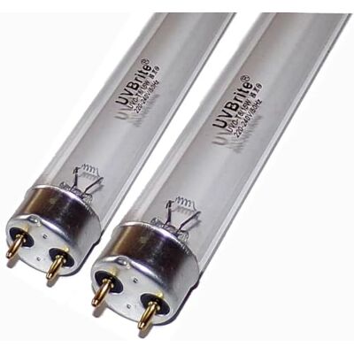UVBrite ® 2 x 8W T5 UV-C Bulb UV Lamp for Pond Filter UVC Algae Blanket Weed Control UVBrite ® 2 x 8W T5 UV-C Bulb UV Lamp for Pond Filter UVC Algae Blanket Weed Control