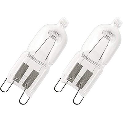 OSRAM Halogen Plug-in lamp G9 dimmable Halopin Superstar / 48 watt as Bright as 60W / 740 Lumen/Warm White 2800K, 2-Pack OSRAM Halogen Plug-in lamp G9 dimmable Halopin Superstar / 48 watt as Bright as 60W / 740 Lumen/Warm White 2800K, 2-Pack