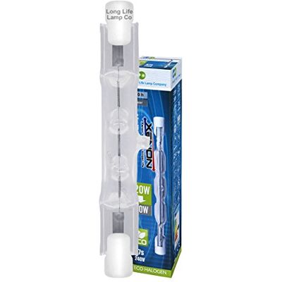 Long Life Lamp Company 4 x Energy Saving R7s J78 Halogen Tube Linear 120w Equivalent 150w Long Life Lamp Company 4 x Energy Saving R7s J78 Halogen Tube Linear 120w Equivalent 150w