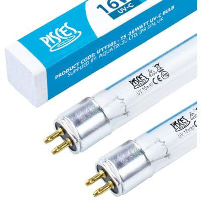 Pisces Twin Pack 16w Watt Replacement UV T5 Pond Bulb Spare 303mm UVC Lamp for Filter Pisces Twin Pack 16w Watt Replacement UV T5 Pond Bulb Spare 303mm UVC Lamp for Filter