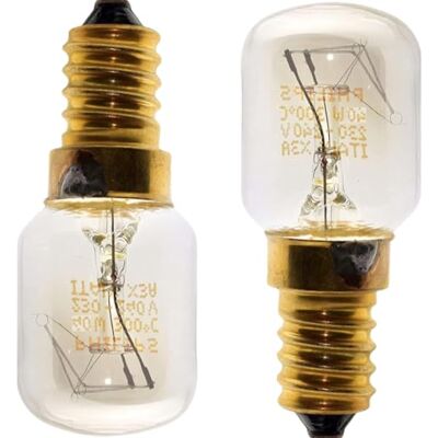 FIND A SPARE - Pack of 2 Philips 40w SES E14 Small Edison Screw Oven Pygmy Lamps in Warm White Clear Incandescent Bulbs for Traditional Replacement FIND A SPARE - Pack of 2 Philips 40w SES E14 Small Edison Screw Oven Pygmy Lamps in Warm White Clear Incandescent Bulbs for Traditional Replacement