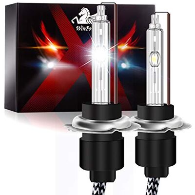 WinPower H7 Xenon Bulbs 55W HID Light Lamp Car Headlight Replacement bulb 6000K Pure White, 1 Pair WinPower H7 Xenon Bulbs 55W HID Light Lamp Car Headlight Replacement bulb 6000K Pure White, 1 Pair