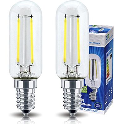 Long Life Lamp Company 2 Pack LED Cooker Hood Bulb 3w = 40w Brightness Energy Saving SES E14 Small Screw Long Life Lamp Company 2 Pack LED Cooker Hood Bulb 3w = 40w Brightness Energy Saving SES E14 Small Screw