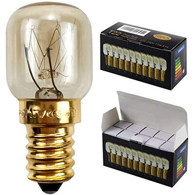 Tianfan SES E14 Screw Cap Pygmy Lamps 15W 300 Degree Microwave/Oven Rated Light Bulbs Salt Lamp Bulb (10) Tianfan SES E14 Screw Cap Pygmy Lamps 15W 300 Degree Microwave/Oven Rated Light Bulbs Salt Lamp Bulb (10)