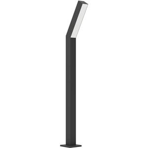 Eglo Garden lamp Post Ugento, Outdoor lamppost Light, Garden and Terrace Lighting, Path Light Made of Black Metal and White Plastic, IP44, 79 cm Eglo Garden lamp Post Ugento, Outdoor lamppost Light, Garden and Terrace Lighting, Path Light Made of Black Metal and White Plastic, IP44, 79 cm