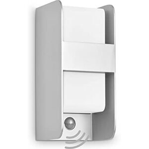 Telefunken Outdoor lamp with Motion Sensor, Wall lamp IP44, Twilight Sensor, E27, Silver-Coloured, White, 255 x 120 x 115 mm (L x W x H) Telefunken Outdoor lamp with Motion Sensor, Wall lamp IP44, Twilight Sensor, E27, Silver-Coloured, White, 255 x 120 x 115 mm (L x W x H)