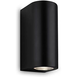 Briloner Leuchten LED Outdoor Light, IP44, Outdoor LED Wall Light 2X GU10, 4000 K, Neutral White, Black, 155 x 70 x 90 mm (L x W x H) Briloner Leuchten LED Outdoor Light, IP44, Outdoor LED Wall Light 2X GU10, 4000 K, Neutral White, Black, 155 x 70 x 90 mm (L x W x H)