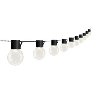 4lite Antheia Solar Outdoor Festoon String Lighting (Black) 11ft 260lm IP44 Rated Exterior 10 x Globe String Light Bulbs Included- 4L2/6016-4Yr Guarantee 4lite Antheia Solar Outdoor Festoon String Lighting (Black) 11ft 260lm IP44 Rated Exterior 10 x Globe String Light Bulbs Included- 4L2/6016-4Yr Guarantee