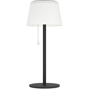 Eglo Cordless LED Table lamp Scordiano, Wireless Solar Light with Pull Switch, Rechargeable Outdoor Lighting for Balcony, Black Steel, White Plastic, Warm Cool White, IP44 Eglo Cordless LED Table lamp Scordiano, Wireless Solar Light with Pull Switch, Rechargeable Outdoor Lighting for Balcony, Black Steel, White Plastic, Warm Cool White, IP44