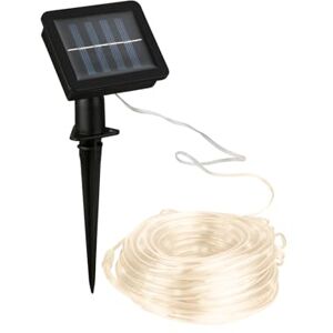 Briloner LED Strip Solar 10 Metres, Warm White Light, Spot-Proof Solar Fairy Lights Outdoor, LED Strip with 2 Light Modes, LED Tube Outdoor, LED Strip Solar, White Briloner LED Strip Solar 10 Metres, Warm White Light, Spot-Proof Solar Fairy Lights Outdoor, LED Strip with 2 Light Modes, LED Tube Outdoor, LED Strip Solar, White