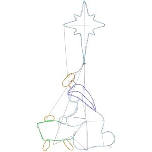 WeRChristmas Nativity Jesus is Born Rope Light Christmas Silhouette WeRChristmas Nativity Jesus is Born Rope Light Christmas Silhouette