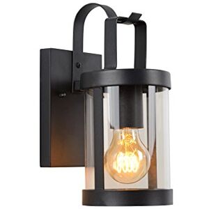 LUCIDE LINDELO Wall Light Indoor/Outdoor 1xE27 IP23 Black LUCIDE LINDELO Wall Light Indoor/Outdoor 1xE27 IP23 Black
