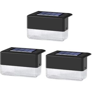 EBUYFIRE Solar Lights for Outdoor Garden Pack of 3 LED Solar Powered Garden Lights, Waterproof Solar Lamp for Balcony, Patio, Deck, Steps, and Stairs, 2 Light Modes (Warm White & Color Changing) EBUYFIRE Solar Lights for Outdoor Garden Pack of 3 LED Solar Powered Garden Lights, Waterproof Solar Lamp for Balcony, Patio, Deck, Steps, and Stairs, 2 Light Modes (Warm White & Color Changing)