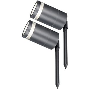 4lite Marinus Outdoor Spike Light (Anthracite) Pack of 2 Rust Free IP65 Rated Garden Single Spot Light Supplied with 4X Smart GU10 Bulbs 4L2/7003x2-4Yr Guarantee 4lite Marinus Outdoor Spike Light (Anthracite) Pack of 2 Rust Free IP65 Rated Garden Single Spot Light Supplied with 4X Smart GU10 Bulbs 4L2/7003x2-4Yr Guarantee
