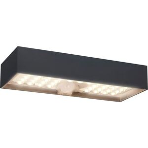 Luceco Solar Powered LED Outdoor Wall Light with PIR Motion Sensor, Security Light, Exterior Lighting, Brick Design, Slate Grey, IP65, 6W, 900lm, 3000K, LEXSBR80G30 Luceco Solar Powered LED Outdoor Wall Light with PIR Motion Sensor, Security Light, Exterior Lighting, Brick Design, Slate Grey, IP65, 6W, 900lm, 3000K, LEXSBR80G30