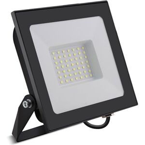 Bright Source LED Floodlight, IP65, 50W, 5750lm, 120° Beam Angle, 6500K Daylight White, Black, with Adjustable Tilt Mounting Bracket & 1m Lead Wire Bright Source LED Floodlight, IP65, 50W, 5750lm, 120° Beam Angle, 6500K Daylight White, Black, with Adjustable Tilt Mounting Bracket & 1m Lead Wire