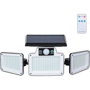 GRIFEMA GD202 Solar Security Lights Outdoor Motion Sensor, Solar Floodlights Outdoor Garden, 3 Adjustable Heads, 280 LED, 3 Remote Modes, IP65 Waterproof for Yard Garage Pathway GRIFEMA GD202 Solar Security Lights Outdoor Motion Sensor, Solar Floodlights Outdoor Garden, 3 Adjustable Heads, 280 LED, 3 Remote Modes, IP65 Waterproof for Yard Garage Pathway