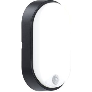 Luceco Eco Outdoor LED Bulkhead Light with PIR Motion Sensor, Decorative Exterior Lighting, Oval, Black, IP54, 10W, 700lm, 4000K, EBEO10P40 Luceco Eco Outdoor LED Bulkhead Light with PIR Motion Sensor, Decorative Exterior Lighting, Oval, Black, IP54, 10W, 700lm, 4000K, EBEO10P40