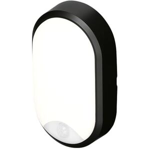4lite Pylus Outdoor Oval Wall Light (Black) 1100lm Motion Sensor Bulkhead IP54 LED Integrated Exterior Light 4L2/3216/PIR 4Yr Guarantee 4lite Pylus Outdoor Oval Wall Light (Black) 1100lm Motion Sensor Bulkhead IP54 LED Integrated Exterior Light 4L2/3216/PIR 4Yr Guarantee