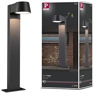 Paulmann 94454 LED Exterior luminaire Bollard Light Capea IP44 Warm White incl. 1x6 watt Outdoor Lighting Black Outdoor lamp Aluminium Garden lamp 3000 K Paulmann 94454 LED Exterior luminaire Bollard Light Capea IP44 Warm White incl. 1x6 watt Outdoor Lighting Black Outdoor lamp Aluminium Garden lamp 3000 K