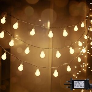 ANSIO ® Fairy Lights Plug in 100 LED 10m Christmas Tree Lights for Indoor & Outdoor 8 Modes Warm White Globe String Lights Fairy Lights for Christmas Decorations Garden Bedroom & Party Mains Powered ANSIO ® Fairy Lights Plug in 100 LED 10m Christmas Tree Lights for Indoor & Outdoor 8 Modes Warm White Globe String Lights Fairy Lights for Christmas Decorations Garden Bedroom & Party Mains Powered