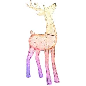 Twinkly Reindeers Stag, Mappable Outdoor LED Lighted Reindeer, 240 RGB LEDs and Warm White Light, Height 125cm, Compatible with Alexa and Google Home, IP44, App Controlled Christmas Outdoor Lights Twinkly Reindeers Stag, Mappable Outdoor LED Lighted Reindeer, 240 RGB LEDs and Warm White Light, Height 125cm, Compatible with Alexa and Google Home, IP44, App Controlled Christmas Outdoor Lights