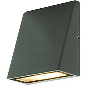 Luceco Outdoor Wedge LED Wall Light with Slimline Design, Decorative Exterior Lighting for Porches, Driveways and Gardens, Grey Slate, IP54, 3.2W, 120lm, 3000K, LEXD3WDG3 Luceco Outdoor Wedge LED Wall Light with Slimline Design, Decorative Exterior Lighting for Porches, Driveways and Gardens, Grey Slate, IP54, 3.2W, 120lm, 3000K, LEXD3WDG3