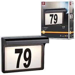Paulmann 95388 LED Exterior luminaire Solar House Number luminaire Dayton II IP44 Warm White Rectangular incl. 1x0.05 watt Outdoor Lighting Black Outdoor lamp Plastic Garden lamp 3000 K Paulmann 95388 LED Exterior luminaire Solar House Number luminaire Dayton II IP44 Warm White Rectangular incl. 1x0.05 watt Outdoor Lighting Black Outdoor lamp Plastic Garden lamp 3000 K
