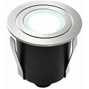 National Lighting HAYZ Round LED Outdoor Garden Walkway Decking Ground Marine Grade Stainless Steel Light Daylight White 6500K Uplighter IP67 Rated Ideal for Coastal Areas National Lighting HAYZ Round LED Outdoor Garden Walkway Decking Ground Marine Grade Stainless Steel Light Daylight White 6500K Uplighter IP67 Rated Ideal for Coastal Areas