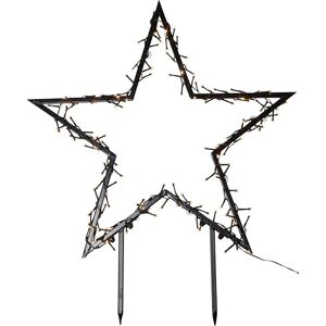 Eglo LED Decoration with Ground Spike Spiky, Outdoor Garden Decor Christmas, Decorative Star for Garden, Made of Black Steel, Warm White, IP44 Eglo LED Decoration with Ground Spike Spiky, Outdoor Garden Decor Christmas, Decorative Star for Garden, Made of Black Steel, Warm White, IP44