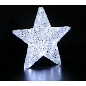 Noma Acrylic Star with 200 Duo LEDs in Warm & Cool Light Indoor & Outdoor Christmas Decoration with Timer, 70 cm (Pack of 1) Noma Acrylic Star with 200 Duo LEDs in Warm & Cool Light Indoor & Outdoor Christmas Decoration with Timer, 70 cm (Pack of 1)