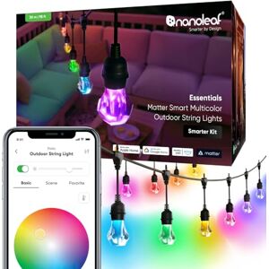 Nanoleaf Outdoor Garden Gem String Lights Mains Powered, 30M Music Sync Party Light Starter Kit, 40 Addressable RGBWIC Bulbs, IP65 Waterproof, Matter over WiFi App & Voice Control (Alexa Google Apple) Nanoleaf Outdoor Garden Gem String Lights Mains Powered, 30M Music Sync Party Light Starter Kit, 40 Addressable RGBWIC Bulbs, IP65 Waterproof, Matter over WiFi App & Voice Control (Alexa Google Apple)