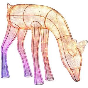 Twinkly Reindeers Doe, Mappable Outdoor LED Reindeer Light, 160 RGB LEDs and Warm White Light, Height 75cm, Compatible with Alexa and Google Home, IP44, App Controlled Outdoor Christmas Lights Twinkly Reindeers Doe, Mappable Outdoor LED Reindeer Light, 160 RGB LEDs and Warm White Light, Height 75cm, Compatible with Alexa and Google Home, IP44, App Controlled Outdoor Christmas Lights