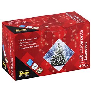 Idena 31819 LED Fairy Lights Icicle for Indoor and Outdoor Use 400 Pieces with Timer Warm White Idena 31819 LED Fairy Lights Icicle for Indoor and Outdoor Use 400 Pieces with Timer Warm White