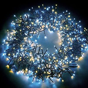 NETTA Christmas Tree Lights Cluster Lights 2000 LED 8 Hours On Timer, 8 Light Modes, Plug in, Waterproof Indoor & Outdoor Use – 2000 LED / 24m Lit Length, Warm White & Cool White NETTA Christmas Tree Lights Cluster Lights 2000 LED 8 Hours On Timer, 8 Light Modes, Plug in, Waterproof Indoor & Outdoor Use – 2000 LED / 24m Lit Length, Warm White & Cool White
