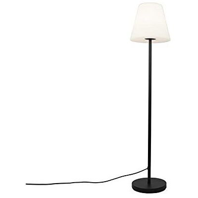 Qazqa Outdoor Pole I Bollard I Post Floor lamp Black with White Shade 35 cm IP65 Virginia Garden- Design Suitable for LED E27 1 Light Steel Bollard Light Suitable for Qazqa Outdoor Pole I Bollard I Post Floor lamp Black with White Shade 35 cm IP65 Virginia Garden- Design Suitable for LED E27 1 Light Steel Bollard Light Suitable for