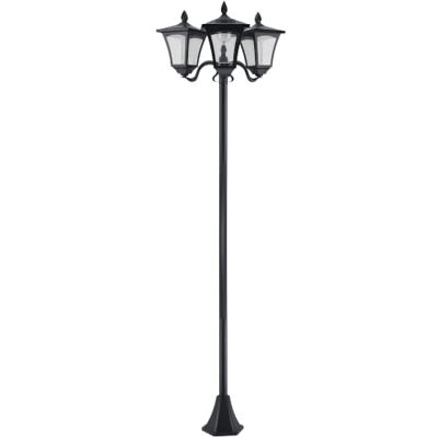 Outsunny 1.8m Garden Solar Post Lights 3 Way Head Outdoor Lamp IP44, Black Sensor Dimmable LED Lights, for Deck, Pathway, Driveway, Street Outsunny 1.8m Garden Solar Post Lights 3 Way Head Outdoor Lamp IP44, Black Sensor Dimmable LED Lights, for Deck, Pathway, Driveway, Street