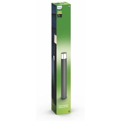 Philips myGarden Stock LED Outdoor Post Light, 1 x 6 W Integrated LED Light Black Philips myGarden Stock LED Outdoor Post Light, 1 x 6 W Integrated LED Light Black