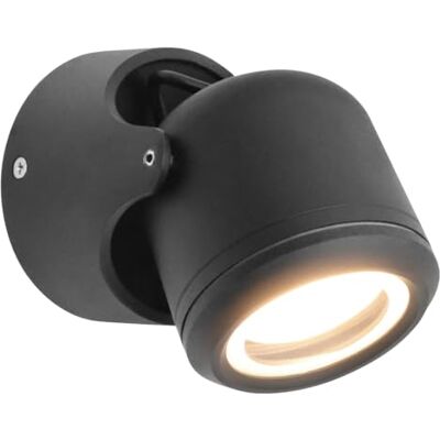 Long Life Lamp Company GU10 Black Outdoor Wall Light Adjustable IP54 External Directional Spot Lamp (ZLC371B Single) Long Life Lamp Company GU10 Black Outdoor Wall Light Adjustable IP54 External Directional Spot Lamp (ZLC371B Single)