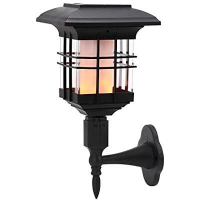 Taylor Solar Wall Lights, 51 LED Torch with Flickering Flame Waterproof Outdoor Solar Lantern Lamp for Garden, Landscape, Halloween Pathway, Patio, Balcony Deck Yard (1 Pack) Taylor Solar Wall Lights, 51 LED Torch with Flickering Flame Waterproof Outdoor Solar Lantern Lamp for Garden, Landscape, Halloween Pathway, Patio, Balcony Deck Yard (1 Pack)