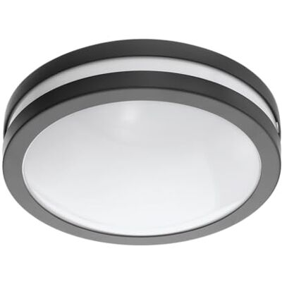 Eglo Smart Home LED Ceiling lamp Locana-C, Outdoor Ceiling Light dimmable exterior light, anthracite galvanized steel, white plastic, warm white, IP44 Eglo Smart Home LED Ceiling lamp Locana-C, Outdoor Ceiling Light dimmable exterior light, anthracite galvanized steel, white plastic, warm white, IP44