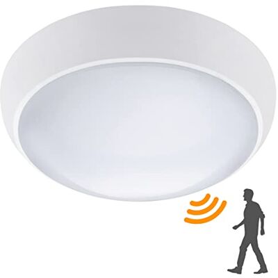 Long Life Lamp Company 18w Round LED Ceiling Light Motion Sensor IP54 Outdoor Indoor Microwave Technology PIR Bulkhead 6500k Remote Control 0829 Long Life Lamp Company 18w Round LED Ceiling Light Motion Sensor IP54 Outdoor Indoor Microwave Technology PIR Bulkhead 6500k Remote Control 0829