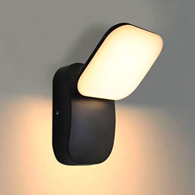 Long Life Lamp Company Adjustable LED Outdoor Wall Light Black, IP44 Warm White Modern Doorway Porch Lights ZLC353BWW Long Life Lamp Company Adjustable LED Outdoor Wall Light Black, IP44 Warm White Modern Doorway Porch Lights ZLC353BWW