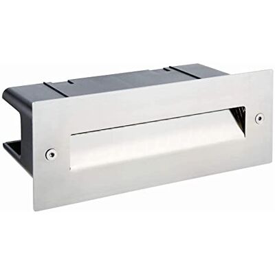 National Lighting Brick Lights Outdoor Marine Grade Stainless Steel Finish LED Guide Brick Light Recessed Outdoor Garden Pathway IP44 Rated Integrated Lamp Cool White 4000K 100 Lumens National Lighting Brick Lights Outdoor Marine Grade Stainless Steel Finish LED Guide Brick Light Recessed Outdoor Garden Pathway IP44 Rated Integrated Lamp Cool White 4000K 100 Lumens