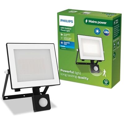 Philips Lois Outdoor Floodlight with Sensor, 30 W, 5000 K, Black Philips Lois Outdoor Floodlight with Sensor, 30 W, 5000 K, Black